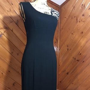 Black fitted cocktail dress by Cache